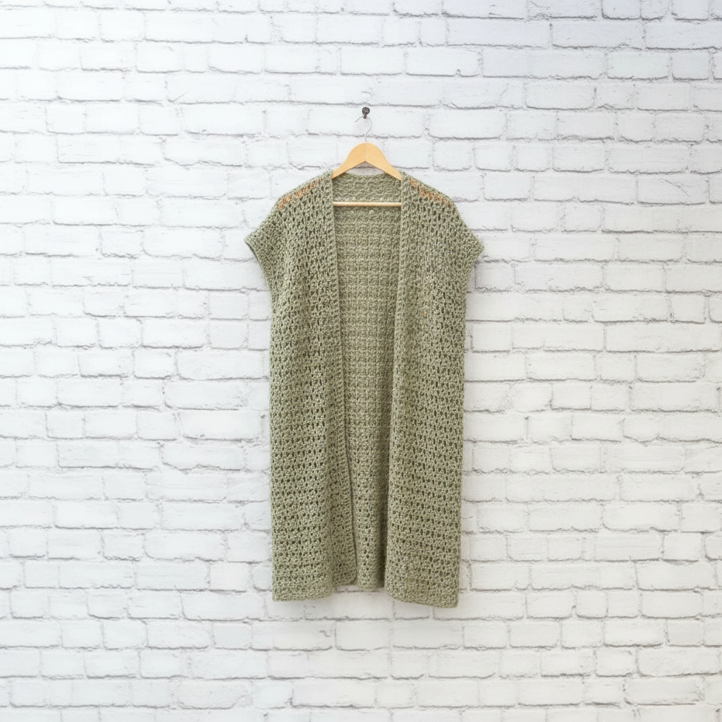 Refined Drape Crochet Cardigan Pattern (PDF Download)