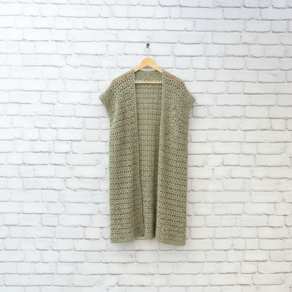 Refined Drape Crochet Cardigan Pattern (PDF Download)