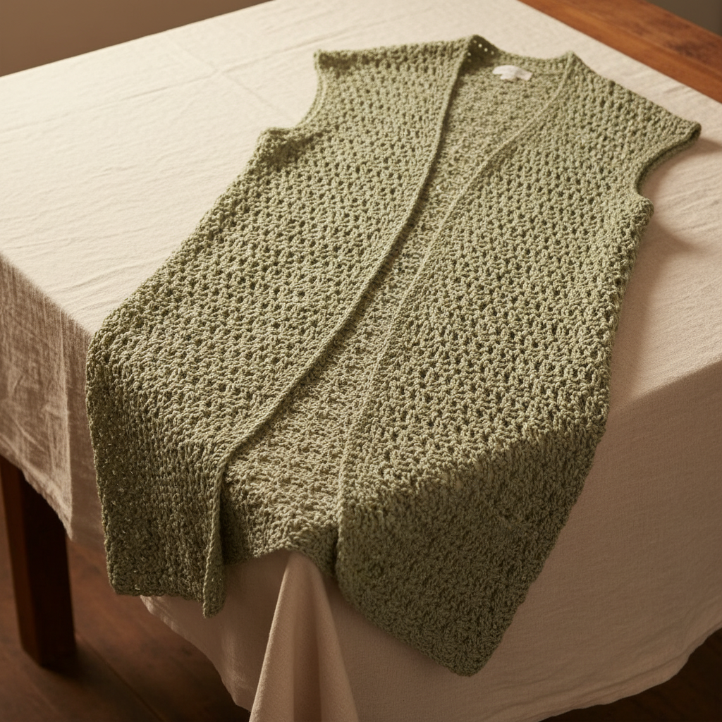 Refined Drape Crochet Cardigan Pattern (PDF Download)