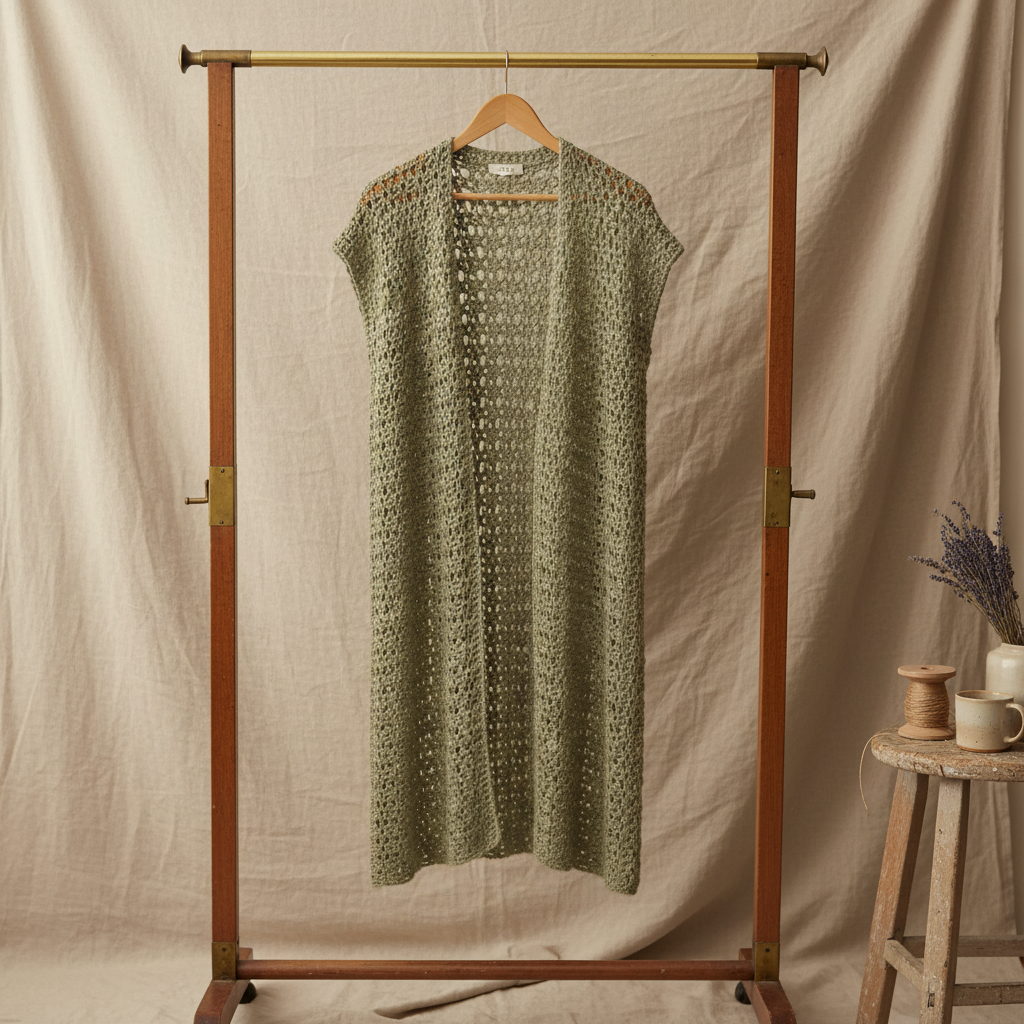 Refined Drape Crochet Cardigan Pattern (PDF Download)