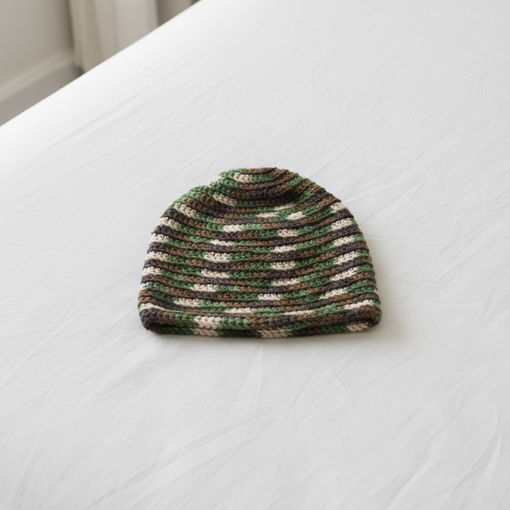 Rustic Color Mix Crochet Hat (PDF Download)