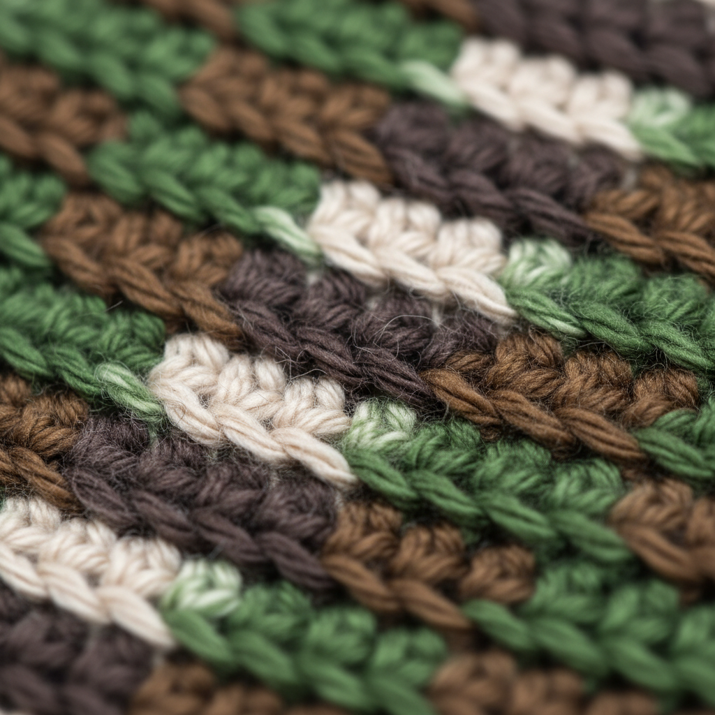 Rustic Color Mix Crochet Hat (PDF Download)