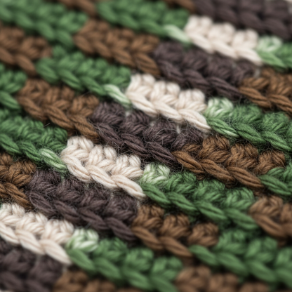 Rustic Color Mix Crochet Hat (PDF Download)