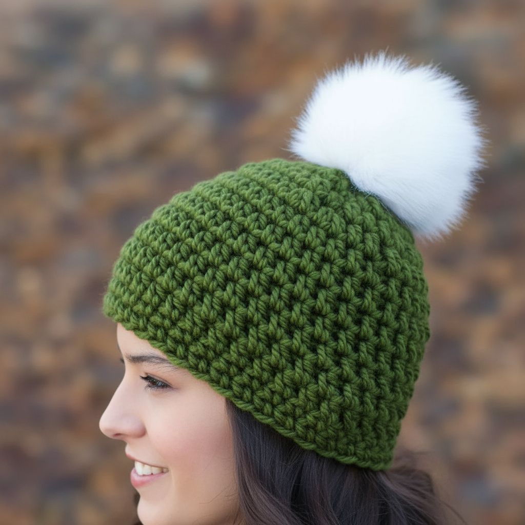Simple Topper Crochet Hat Pattern (PDF Download)