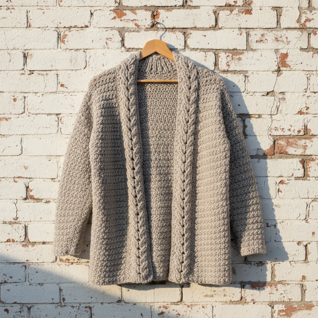 Soft Silhouette Cardigan Crochet Pattern (PDF Download)