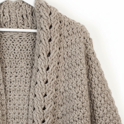 Soft Silhouette Cardigan Crochet Pattern (PDF Download)