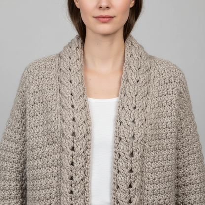 Soft Silhouette Cardigan Crochet Pattern (PDF Download)