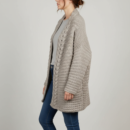 Soft Silhouette Cardigan Crochet Pattern (PDF Download)