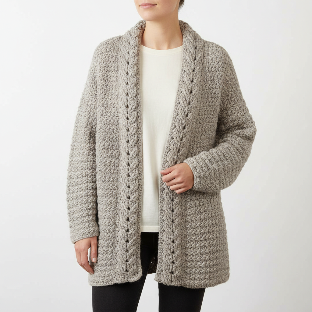 Soft Silhouette Cardigan Crochet Pattern (PDF Download)