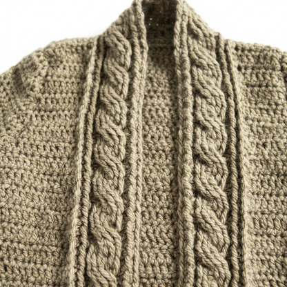 Structured Lines Crochet Cardigan Pattern (PDF Download)