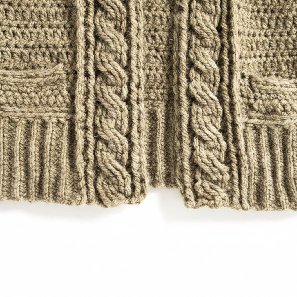 Structured Lines Crochet Cardigan Pattern (PDF Download)