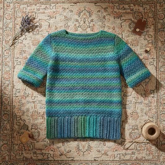 Tropical Breeze Crochet Pullover Pattern (PDF Download)