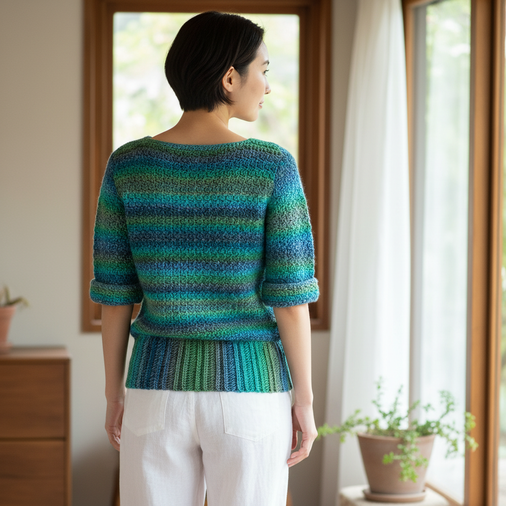 Tropical Breeze Crochet Pullover Pattern (PDF Download)