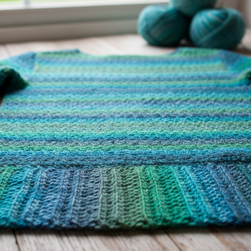 Tropical Breeze Crochet Pullover Pattern (PDF Download)