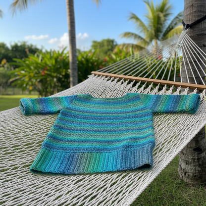 Tropical Breeze Crochet Pullover Pattern (PDF Download)