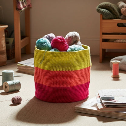 Crochet Chroma Basket Pattern (PDF Download)