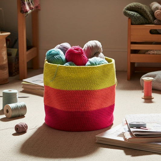 Crochet Chroma Basket Pattern (PDF Download)