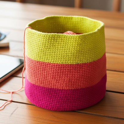 Crochet Chroma Basket Pattern (PDF Download)